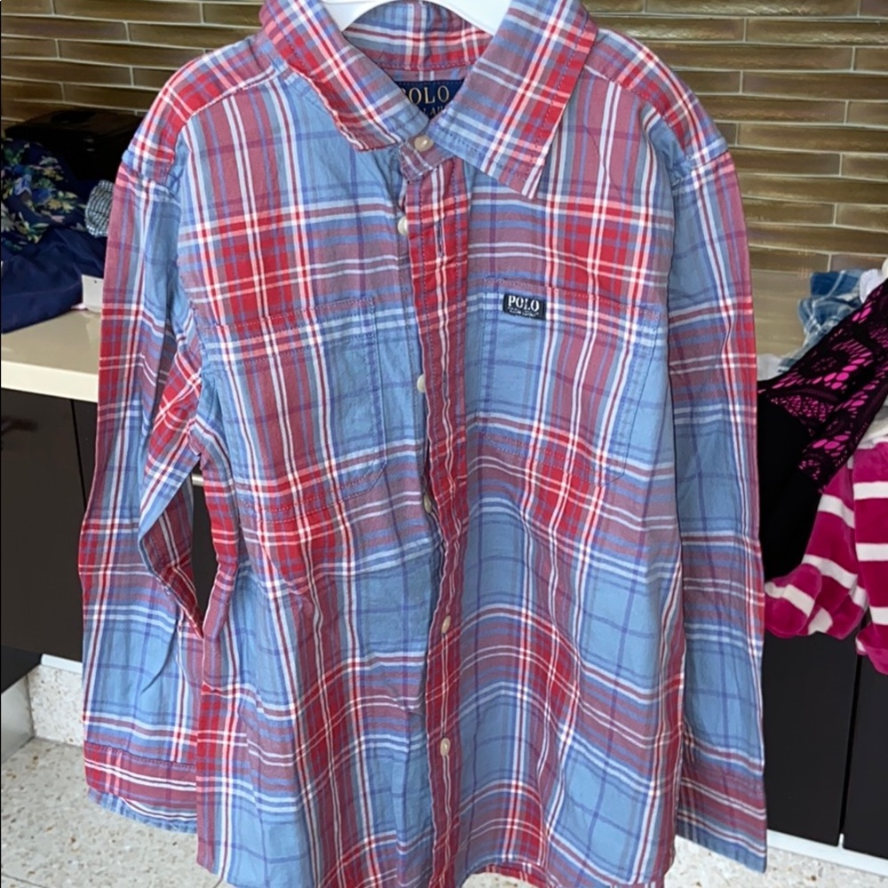 Brand. New polo Ralph Lauren plaid boys shirt 5